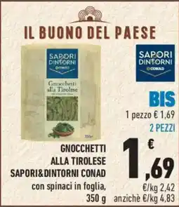 Conad Gnocchetti alla Tirolese Sapori&dintorni Conad offerta