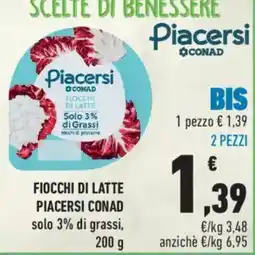 Conad Fiocchi di Latte Piacersi Conad offerta
