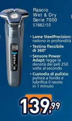 Unieuro Rasoio Wet & Dry Serie 7000 offerta
