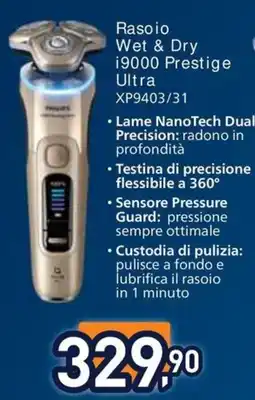 Unieuro Rasoio Wet & Dry i9000 Prestige Ultra offerta