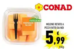 Conad Melone retato a pezzi fatto da noi offerta