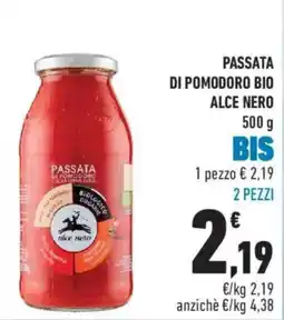 Conad Passata di pomodoro alce nero offerta