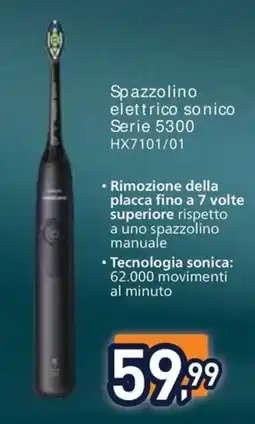 Unieuro Spazzolino elettrico sonico Serie 5300 HX7101/01 offerta