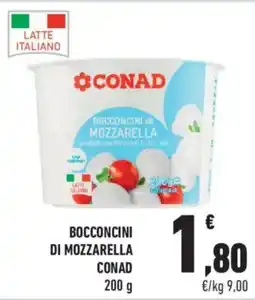 Conad Bocconcini di Mozzarella Conad offerta