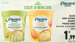 Conad Gelato senza zuccheri aggiunti Piacersi CONAD offerta