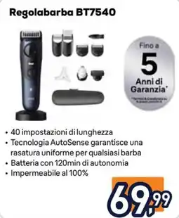 Unieuro Regolabarba BT7540 offerta