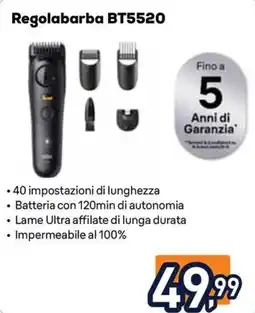 Unieuro Regolabarba BT5520 offerta