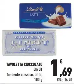 Conad Tavoletta cioccolato Lindt offerta