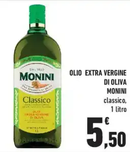 Conad OLIO EXTRA VERGINE DI OLIVA MONININI classico offerta