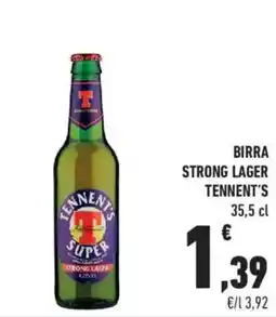 Conad Birra strong lager tennent's offerta