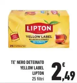 Conad TE' NERO DETERINATO LIPTON offerta