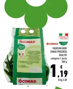 Conad FAGIOLINI BOBY CONAD PERCORSO QUALITA' offerta