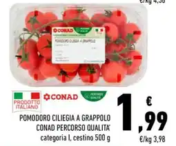 Conad POMODORO CILIEGIA A GRAPPOLO CONAD PERCORSO QUALITA' offerta