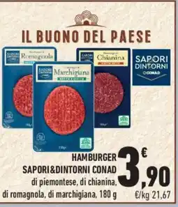 Conad Hamburger Saporidintorni offerta