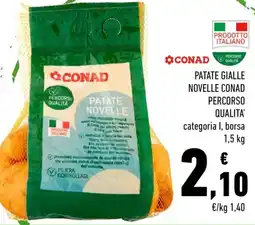 Conad PATATE GIALLE NOVELLE CONAD PERCORSO QUALITA' offerta