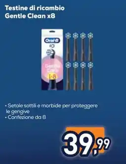 Unieuro Testine di ricambio Gentle Clean offerta