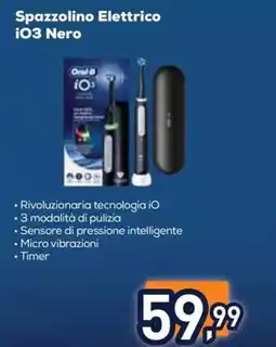 Unieuro Spazzolino Elettrico iO3 Nero offerta