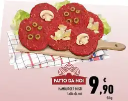 Conad HAMBURGER MISTI FATTO DA NOI offerta