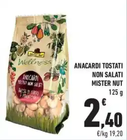 Conad Wellness ANACARDI TOSTATI NON SALATI offerta