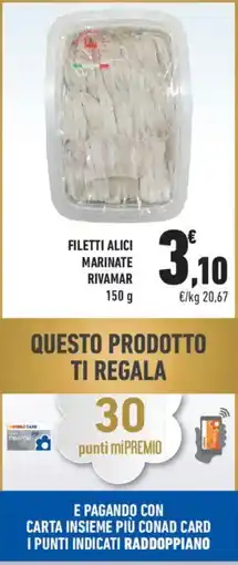 Conad Filetti Alici Marine Rivamar offerta