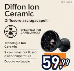 Unieuro Difffon Ion Ceramic Diffusore asciugacapelli offerta
