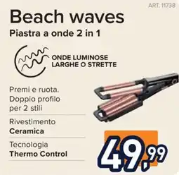 Unieuro Beach waves Piastra a onde 2 in 1 offerta