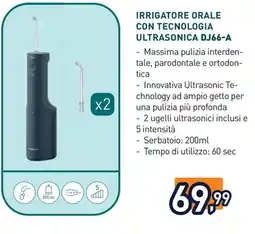 Unieuro IRRIGATORE ORALE CON TECNOLOGIA ULTRASONICA DJ66-A offerta