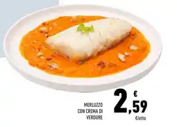 Conad MERLUZZO CON CREMA DI VERDURE offerta