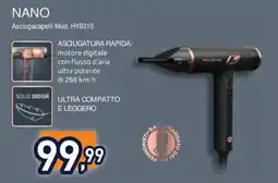 Unieuro NANO Asciugacapelli Mod. HY8310 offerta
