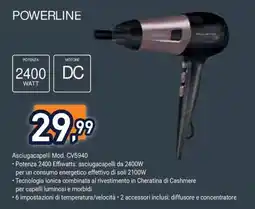 Unieuro POWERLINE Asciugacapelli offerta