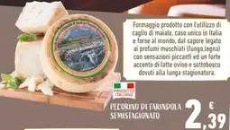 Conad PECORINO DI FARINDOLA SEMISTAGIONATO offerta
