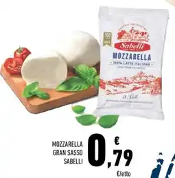 Conad Mozzarella Gran Sasso Sabelli offerta