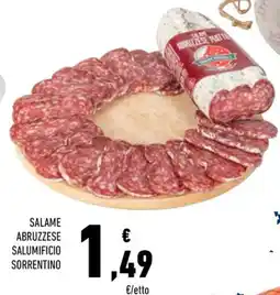 Conad Salame Abruzzese Salumificio Sorrentino offerta