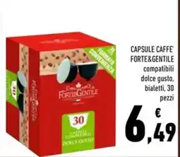Conad CAPSULE CAFFE' FORTE&GENTILE compatibili dolce gusto offerta