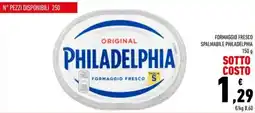 Conad Formaggio fresco spalmabile Philadelphia offerta