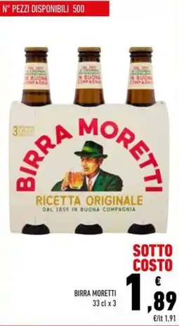 Conad Birra Moretti offerta
