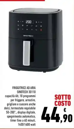 Conad FRIGGITRICE AD ARIA SINOTECH 30110 offerta