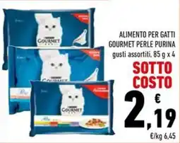 Conad Alimento per gatti Gourmet Perle Purina offerta