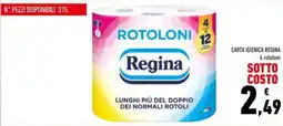 Conad Carta igienica Regina 4 rotoloni offerta