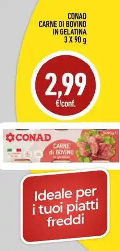 Conad Conad carne di bovino in gelatina offerta