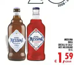 Deco Supermercati Birra Messina Cristalli di Sale/Note Melograno offerta