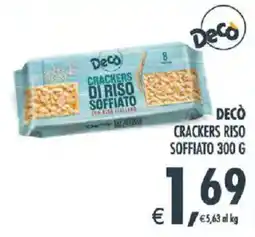 Deco Supermercati Deco Crackers Riso Soffiato offerta