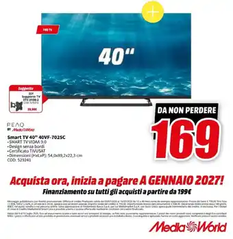 Smart TV 40" 40VF-7025C