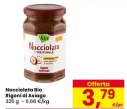 Eurospar Nocciolata Bio Rigoni di Asiago offerta