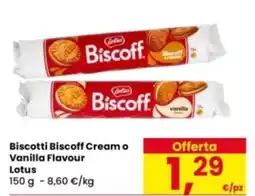 Eurospar Biscotti Biscoff Cream o Vanilla Flavour Lotus offerta