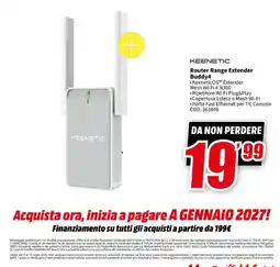 MediaWorld Router Range Extender Buddy4 offerta