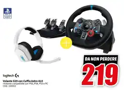 MediaWorld logitech G Volante G29 con Cuffia Astro A10 offerta