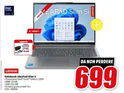 MediaWorld Notebook IdeaPad Slim 5 offerta