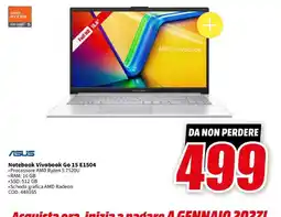 MediaWorld Notebook Vivobook Go 15 E1504 offerta