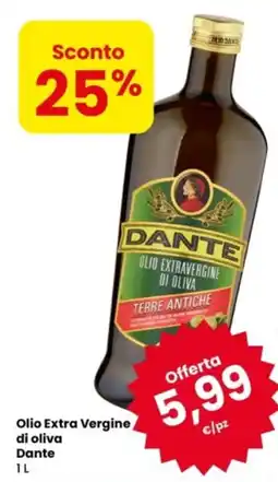 Eurospar Olio Extra Vergine di oliva Dante offerta